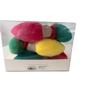 Wondershop At Target Velvet Christmas Light Bulb Garland Multicolor 6 Feet New