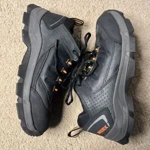 Worx By Red Wings Shoes Womens 10M Black Orange Steel Toe 5100 Safety Non Slip