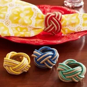 Woven Napkin Rings Set Of 8 / 2 Boxes Pioneer Woman New L