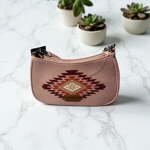 Wrangler Aztec Embroidered Shoulder Bag Hobo Purse Ethnic Western
