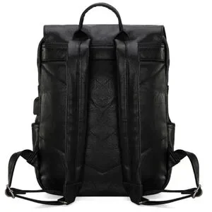 Wrangler Belt Buckle Laptop Backpack - Black