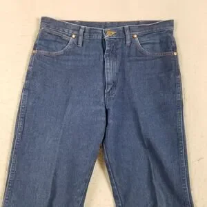 Wrangler Jeans Mens 34x34 Blue Denim Straight Leg 0936APW Classic Western Pants