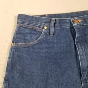 Wrangler Jeans Mens 34x34 Blue Denim Straight Leg 0936APW Classic Western Pants