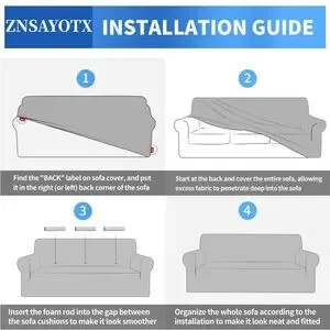 XL Beige Khaki Slipcover Couch Cover For Sofa
