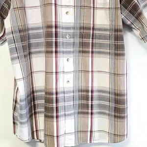 XL Men's Pendleton Multicolor Plaid Button Down Shirt Breathable Cotton Comfort
