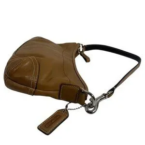 Y2K COACH Soho Mini Hobo Camel Tan Crescent Shoulder Bag Wristlet W/ Tag 4283