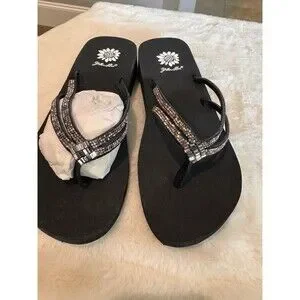 Yellow Box Women’s Flip Flops - Katleen Purple Multi - 7.5M New