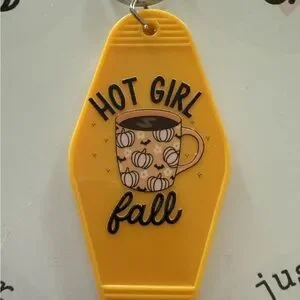 Yellow Key Holder With Fun Design