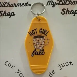 Yellow Key Holder with Fun Design