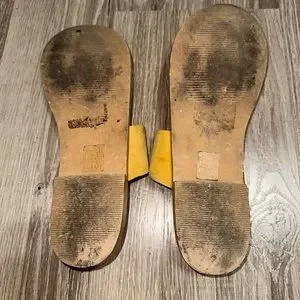 Yellow TopShop Medal Sandals - Size Women’s 39 / 8.5