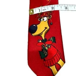 Youth clip-on Christmas Reindeer Tie