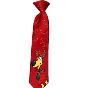 Youth clip-on Christmas Reindeer Tie