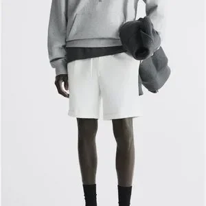 Zara Easy Care Jogger Oyster White Short. Size Small