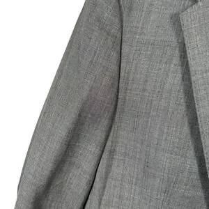 Zara Man Grey 100% Wool Blazer Sport Coat Two Button Career Work Mens 40