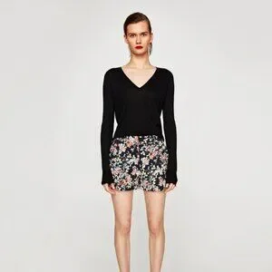 Zara Multicolor Floral Zara Shorts (NWT)