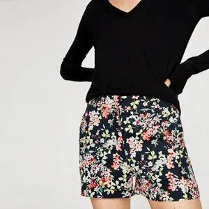 Zara Multicolor Floral Zara Shorts (NWT)