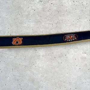 ZEP PRO University Of Auburn Tigers Leather Canvas Ribbon Belt Sz 32