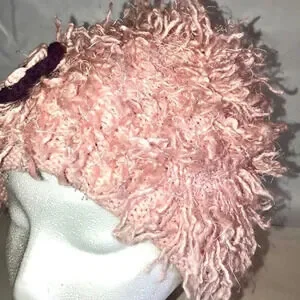ZOONI EUC GIRLS PINK HAT WINTER FALL TRAVEL FLORAL FLOWER SKI SIZE 2 5 YEARS