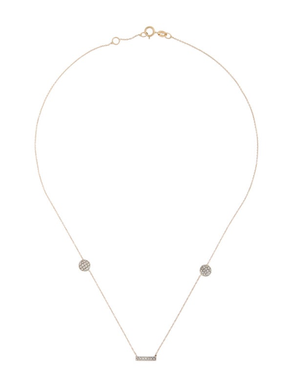 Dana Rebecca Designs 14K Diamond Sylvie Bar Station Necklace