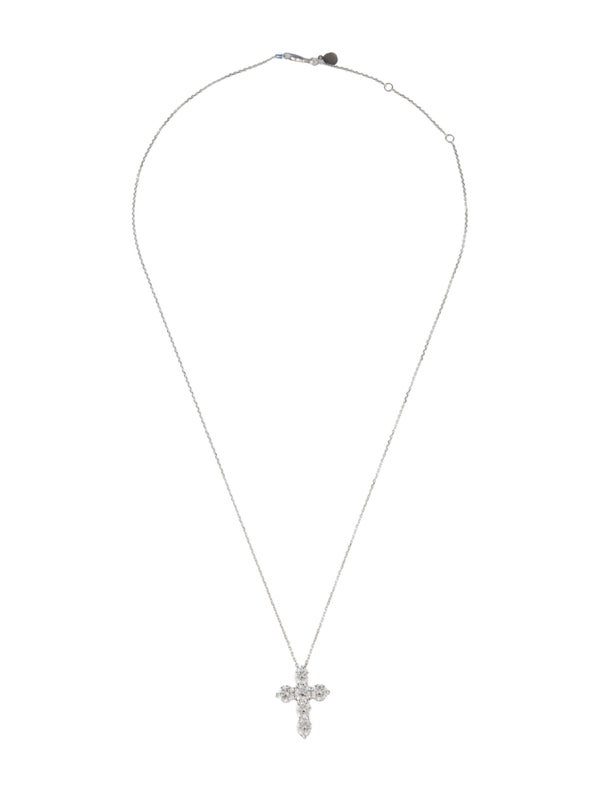 Pendant 14K Lab-Grown Diamond Cross Pendant Necklace