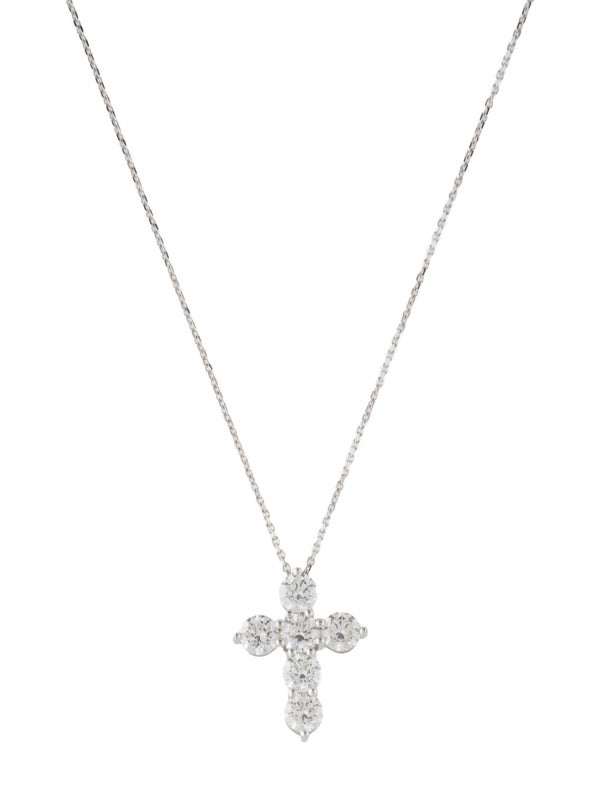 Pendant 14K Lab-Grown Diamond Cross Pendant Necklace