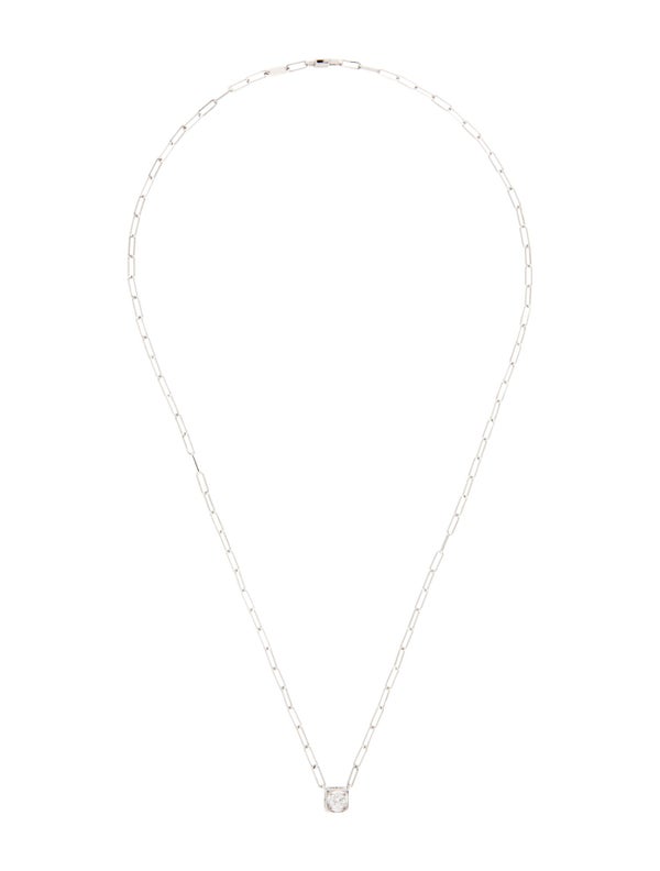 Dinh Van 18K Diamond Le Cube Pendant Necklace W/ Tags
