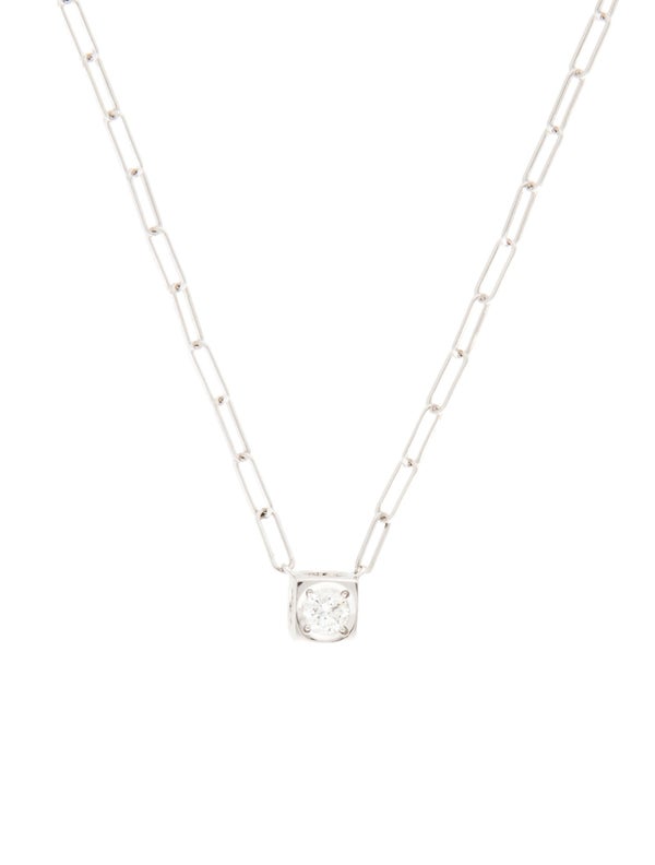 Dinh Van 18K Diamond Le Cube Pendant Necklace W/ Tags