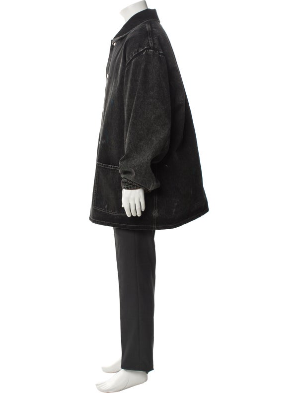 Maison Margiela 2022 Oversized Paint Splatter Denim Parka