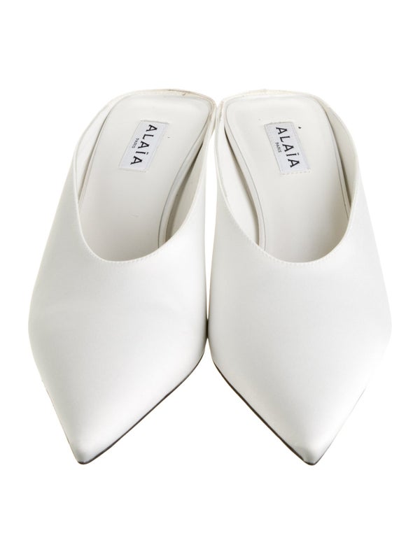 Alaïa Satin Mules