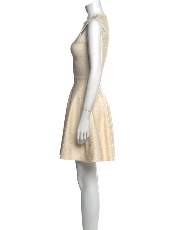 Alexander McQueen Crew Neck Mini Dress