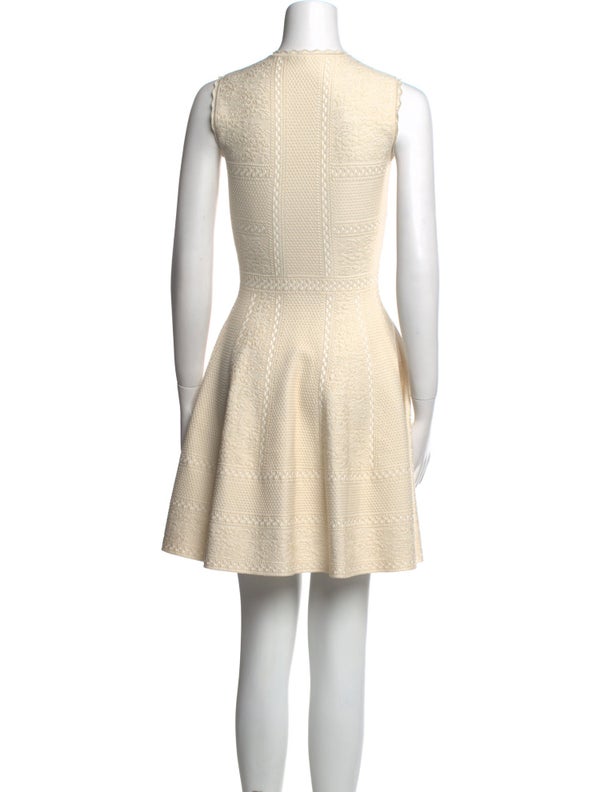 Alexander McQueen Crew Neck Mini Dress