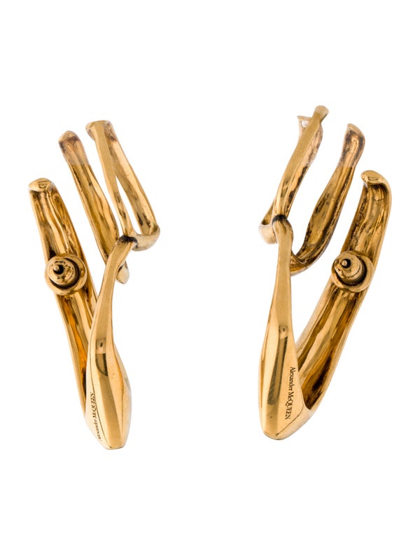 Alexander McQueen Scultered Drop Earrings