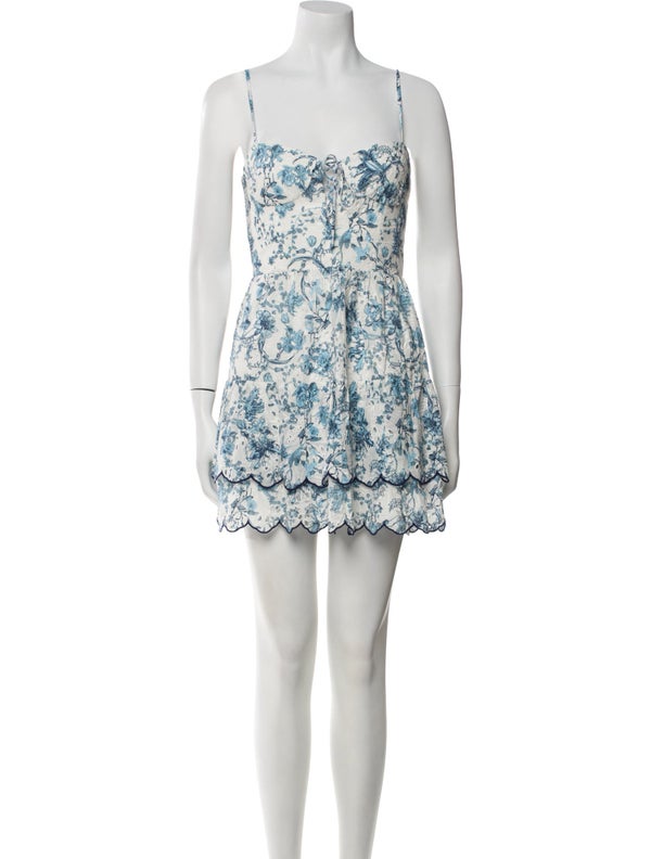 Alice + Olivia Floral Print Mini Dress