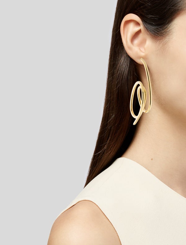 Joanna Laura Constantine Asymmetrical Knot Drop Earrings