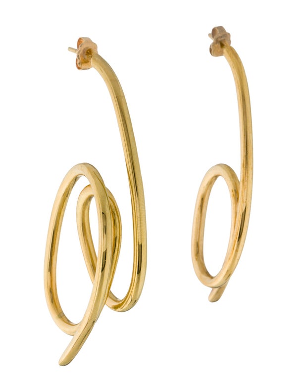 Joanna Laura Constantine Asymmetrical Knot Drop Earrings