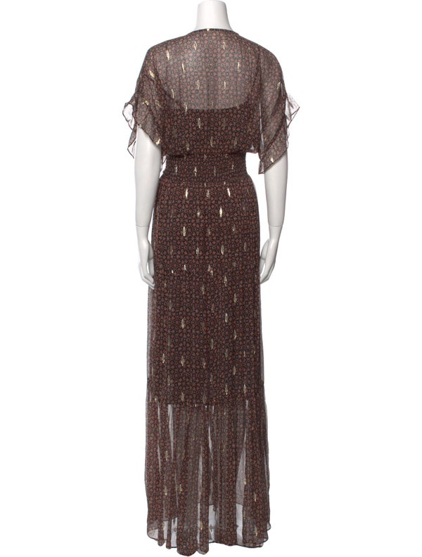 BA&SH Silk Long Dress