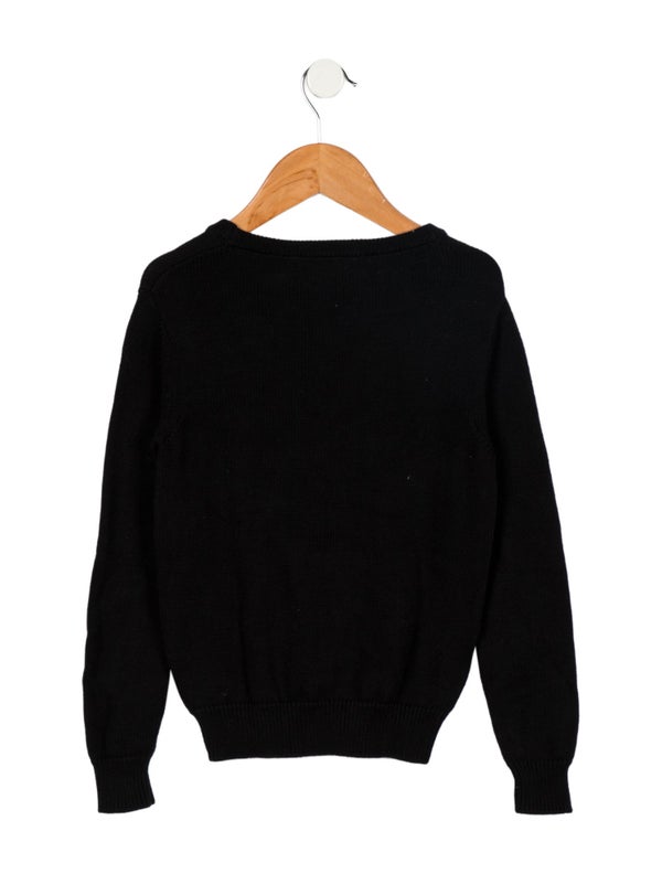 Balmain Toddler Girls' Crystal Logo Sweater