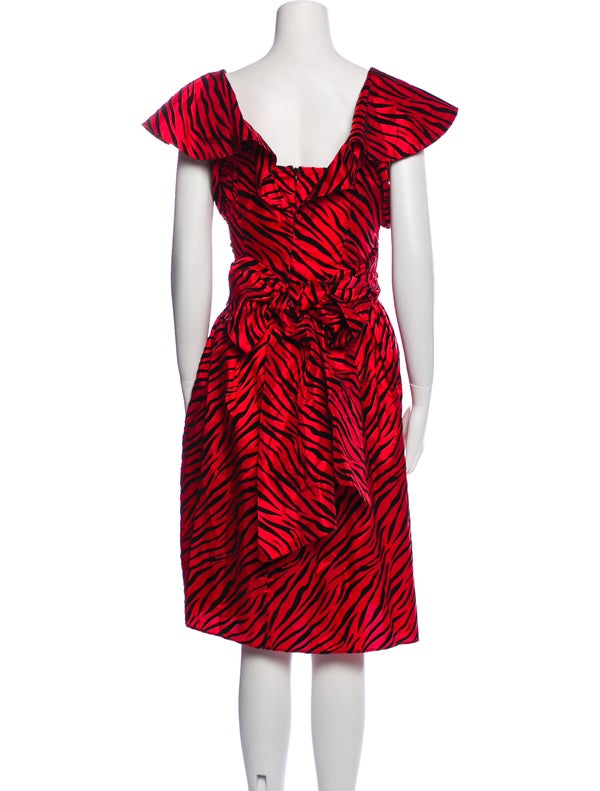 Batsheva Printed Knee-Length Dress