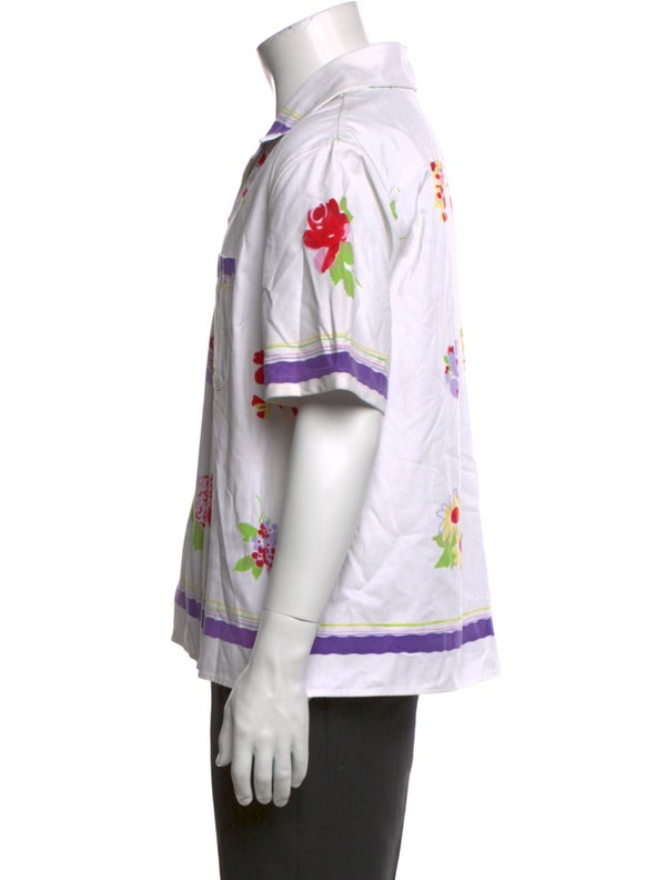 BODE Linen Floral Print Shirt