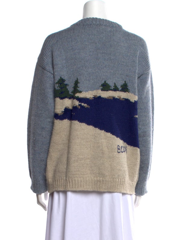BODE Wool Graphic Print Sweater
