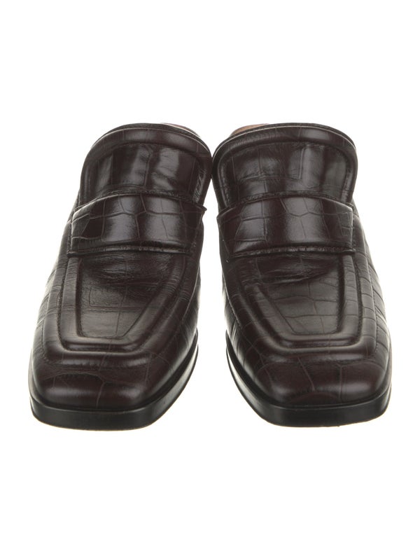 Bottega Veneta Embossed Leather Mules