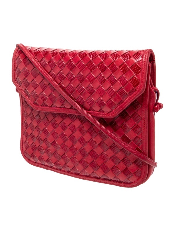 Bottega Veneta Leather Messenger Bag Vintage