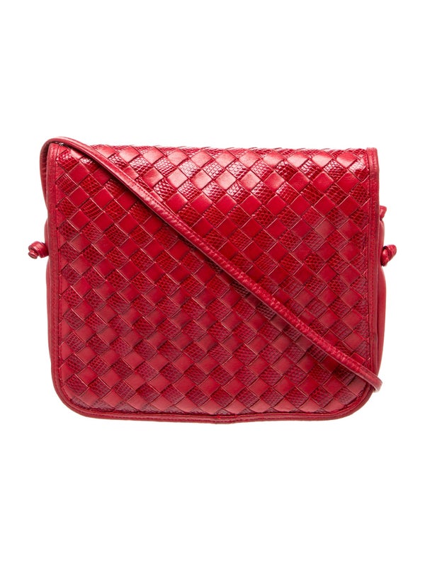 Bottega Veneta Leather Messenger Bag Vintage