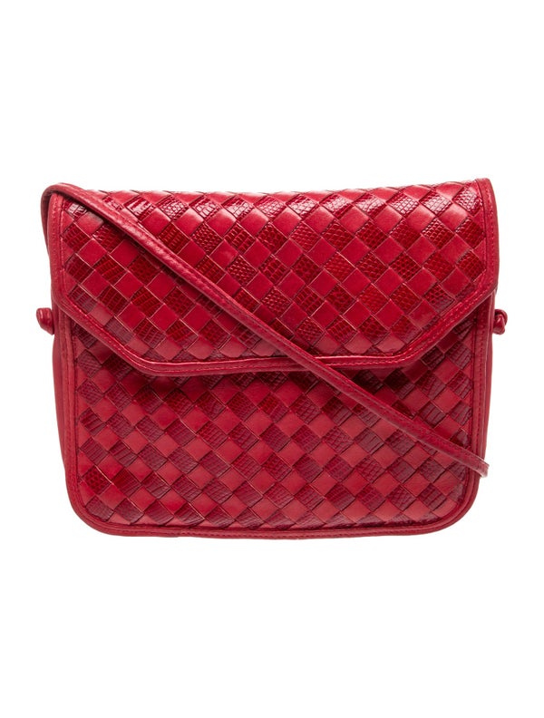 Bottega Veneta Leather Messenger Bag Vintage