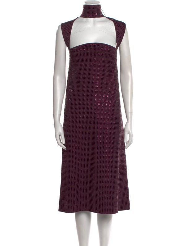 Bottega Veneta Patterned Midi Length Dress