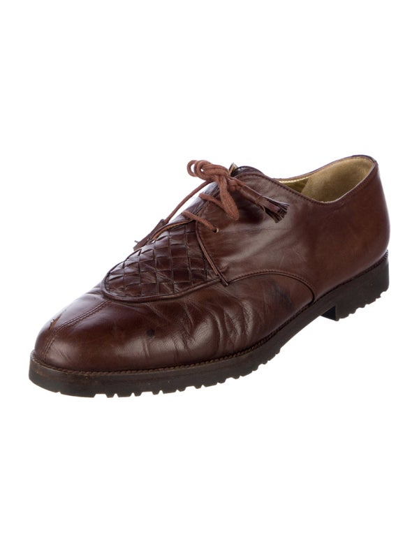 Bottega Veneta Vintage Intrecciato Weave Oxfords