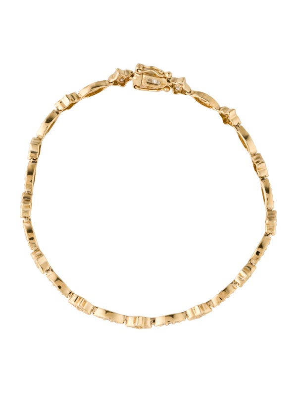 Bracelet 14K 1.06ctw Diamond Link Bracelet