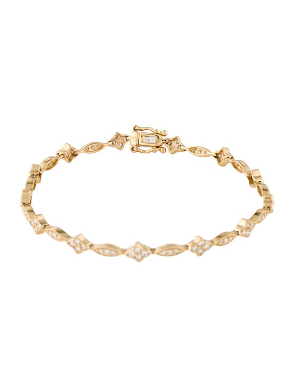 Bracelet 14K 1.06ctw Diamond Link Bracelet