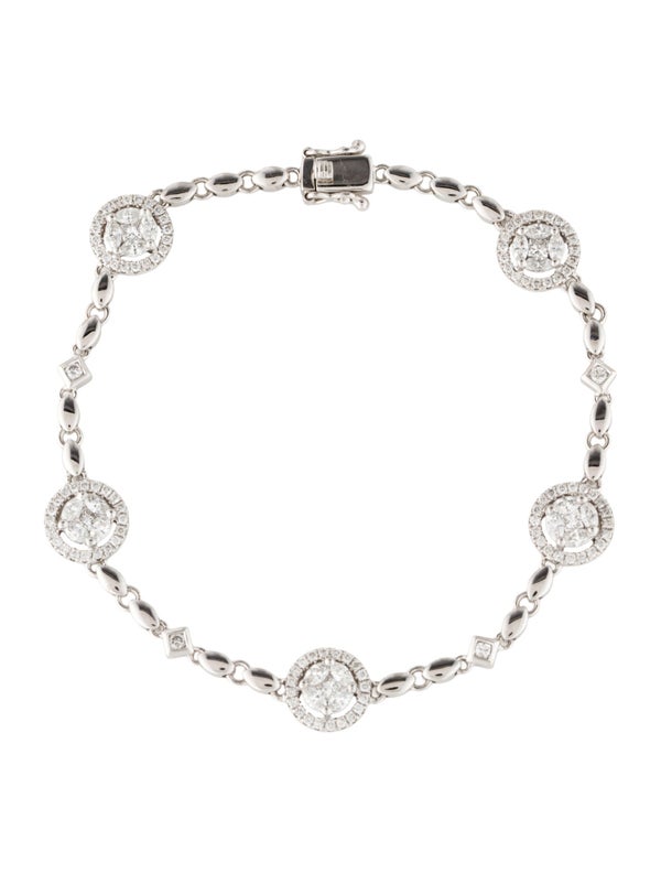 Bracelet 14K 1.56ctw Diamond Station Bracelet