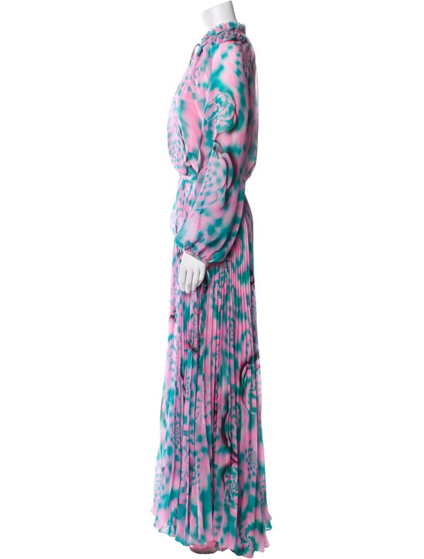 Brandon Maxwell Silk Long Dress